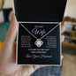 To My Wife Necklace From Husband – You Are the Only Gift I Will Ever Need – Love Knot Necklace With Message Card – Gift for Wife for Christmas, Anniversary, Birthday