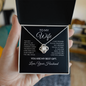 To My Wife Necklace From Husband – You Are My Best Gift – Heart Necklace With Message Card – Christmas Gift for Wife, Anniversary, Birthday