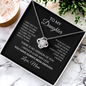 To My Daughter – You Have Always Been Enough | Love Knot Necklace from Mom