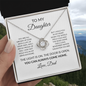 To My Daughter – You Can Always Come Home Love Knot Necklace From Dad