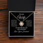 To My Wife Necklace From Husband – You Are the Only Gift I Will Ever Need – Love Knot Necklace With Message Card – Gift for Wife for Christmas, Anniversary, Birthday