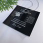 To My Daughter Necklace From Dad – My Heart Is Your Home – Love Knot Necklace With Message Card – Daughter Gift for Christmas, Birthday or Graduation