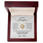 Gift for Daughter from Mom – Love Knot Necklace | You Will Always Have a Home in My Heart