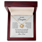 To My Daughter – The Knot Holds. So Do I. | Love Knot Necklace from Dad