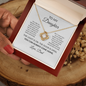 To My Daughter – You Can Always Come Home Love Knot Necklace From Dad
