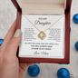 Gift for Daughter from Mom – Love Knot Necklace | You Will Always Have a Home in My Heart