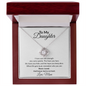To My Daughter - Before Life Gets Loud Love Knot Necklace