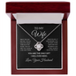 To My Wife Necklace From Husband – You Are the Only Gift I Will Ever Need – Love Knot Necklace With Message Card – Gift for Wife for Christmas, Anniversary, Birthday