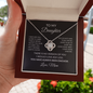 To My Daughter – You Have Always Been Enough | Love Knot Necklace from Mom