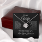 To My Wife Necklace From Husband – You Are My Best Gift – Heart Necklace With Message Card – Christmas Gift for Wife, Anniversary, Birthday