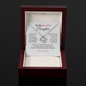To My Beautiful  Daughter Necklace From Mom – Love Knot Pendant With Message Card – Braver Than You Know Gift for Daughter