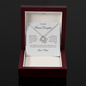 To My Bonus Daughter Necklace From Mom - Family Isn't Always Blood - Love Knot Necklace with Message Card, Gift for Bonus Daughter