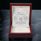 To My Precious Daughter Necklace From Mom – Love Knot Pendant With Message Card – Always My Little Girl Keepsake