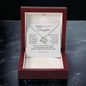 To My Beautiful  Daughter Necklace From Mom – Love Knot Pendant With Message Card – Braver Than You Know Gift for Daughter