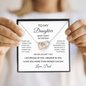To My Daughter – What I Don't Say Enough Interlocking Hearts Necklace From Dad