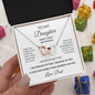 To My Daughter – What I Don't Say Enough Interlocking Hearts Necklace From Dad