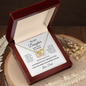 To My Daughter – What I Don't Say Enough Interlocking Hearts Necklace From Dad