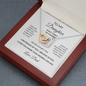 To My Daughter – What I Don't Say Enough Interlocking Hearts Necklace From Dad