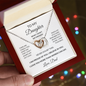 To My Daughter – What I Don't Say Enough Interlocking Hearts Necklace From Dad