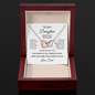 To My Daughter – What I Don't Say Enough Interlocking Hearts Necklace From Dad