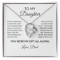 Christmas Necklace Gift for Daughter from Dad — You Were My Gift All Along | Forever Love