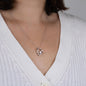 To My Mother Necklace From Son – Forever Love Heart Necklace With Message Card – Sentimental Gift for Mom From Son – Birthday, Mother's Day, Christmas Keepsake