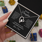 To My Daughter Necklace From Dad – I Will Always Show Up – Christmas Gift For Daughter From Dad With Message Card