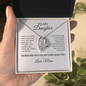 To My Daughter Necklace From Mom – Wherever You Go, My Love Goes Too | Forever Love Heart Pendant With Message Card | Keepsake Gift For Daughter