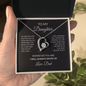 To My Daughter Necklace From Dad – I Will Always Show Up – Christmas Gift For Daughter From Dad With Message Card