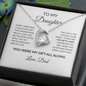 Christmas Necklace Gift for Daughter from Dad — You Were My Gift All Along | Forever Love
