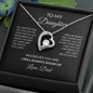 To My Daughter Necklace From Dad – I Will Always Show Up – Christmas Gift For Daughter From Dad With Message Card