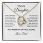 Christmas Necklace Gift for Daughter from Dad — You Were My Gift All Along | Forever Love