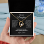 To My Daughter Necklace From Dad – I Will Always Show Up – Christmas Gift For Daughter From Dad With Message Card
