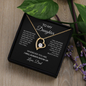 To My Daughter Necklace From Dad – I Will Always Show Up – Christmas Gift For Daughter From Dad With Message Card