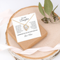 To My Daughter Necklace From Mom – Wherever You Go, My Love Goes Too | Forever Love Heart Pendant With Message Card | Keepsake Gift For Daughter