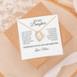 To My Daughter Necklace From Mom – Wherever You Go, My Love Goes Too | Forever Love Heart Pendant With Message Card | Keepsake Gift For Daughter