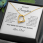 Christmas Necklace Gift for Daughter from Dad — You Were My Gift All Along | Forever Love