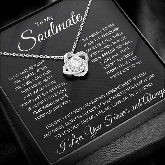 My Soulmate | You are the Love of My Life, You are My Everything - Love Knot Necklace